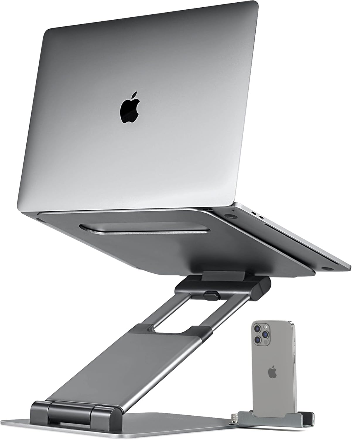 Ergonomic Laptop stand for desk, Adjustable height up to 20", Laptop riser computer stand for laptop, Portable laptop stands, Fits MacBook, Laptops 10 15 17 inches, Laptop holder and Laptop desk stand : Electronics
