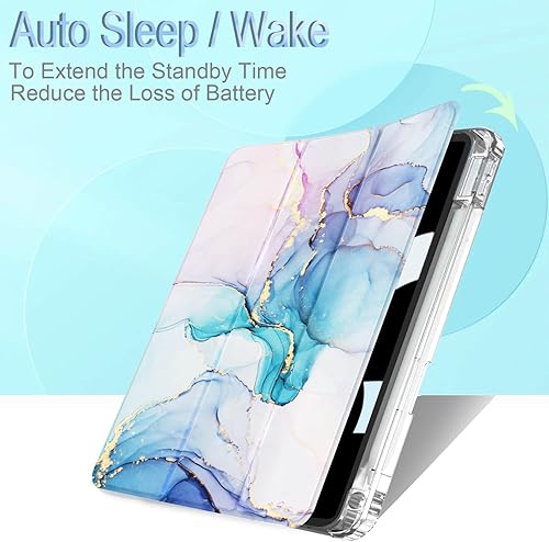 Miniatura 4 de Feams Funda delgada para iPad Air de 11 pulgadas M3 2025  M2 2024, iPad Air 5 generación 2022  iPad Air 4 generación 2020 de 10.9 pulgadas, funda