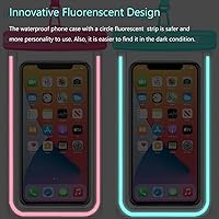 Vista 5 de Funda impermeable para teléfono celular, paquete de 2 bolsas universales impermeables para iPhone/Samsung Galaxy/Pixel, bolsa seca bajo el agua