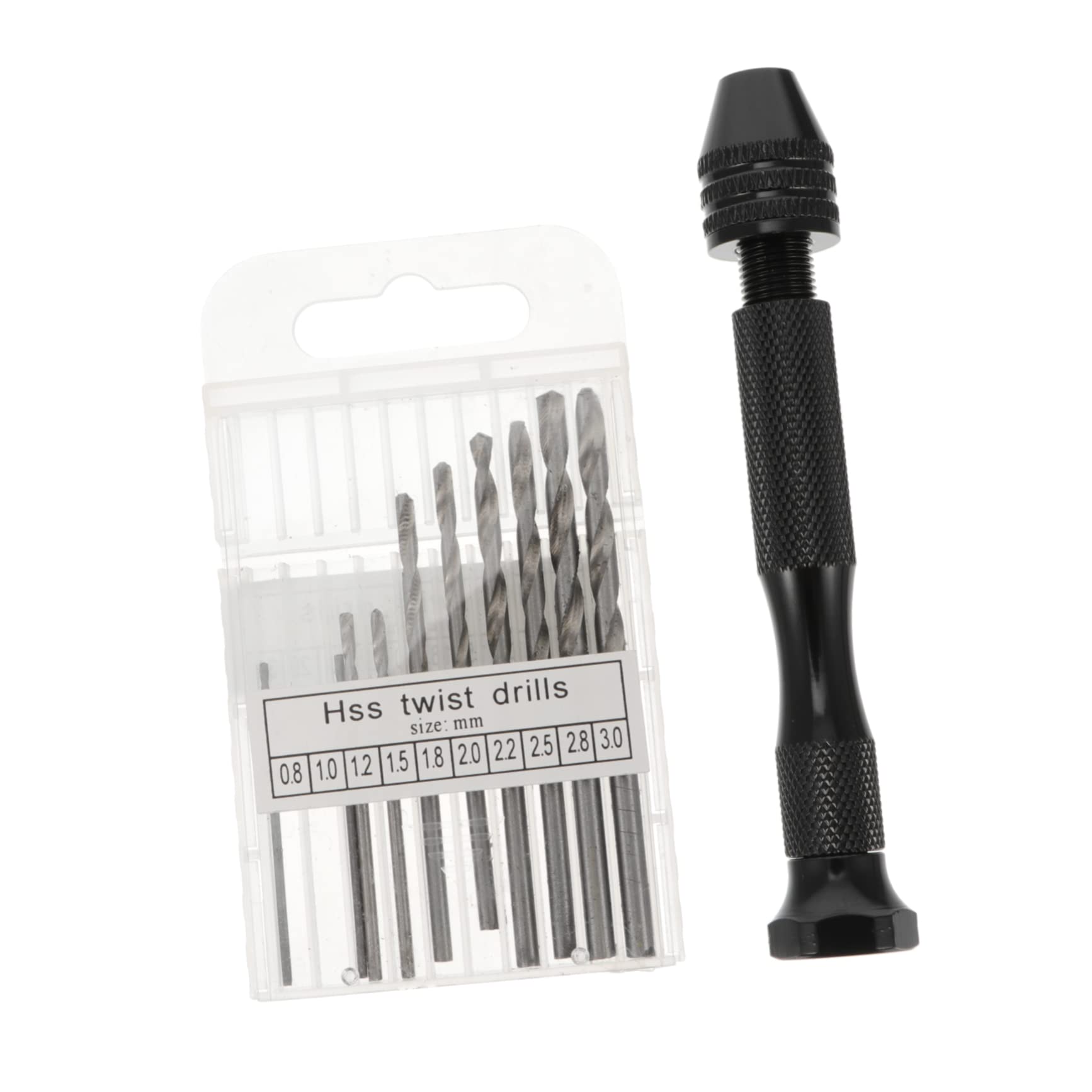 NULYLU Sturdy Hand Drill Bits Set 11 Pcs for Hand Drills Ergonomic Handle for Hobbies