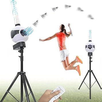 Automatic Shuttlecock Launcher, Badminton Training, Badminton String Machine, For Personal Practice and Competition Training,B