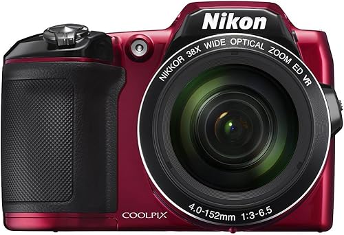 Nikon COOLPIX L840 Cámara digital con zoom óptico 38x y Wi-Fi integrado (rojo)