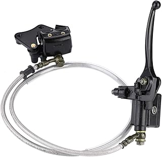 Aramox Alavancas de embreagem de freio dianteiro para motocicleta embreagem cilindro mestre alavanca reservatório para 110cc 125cc 140cc