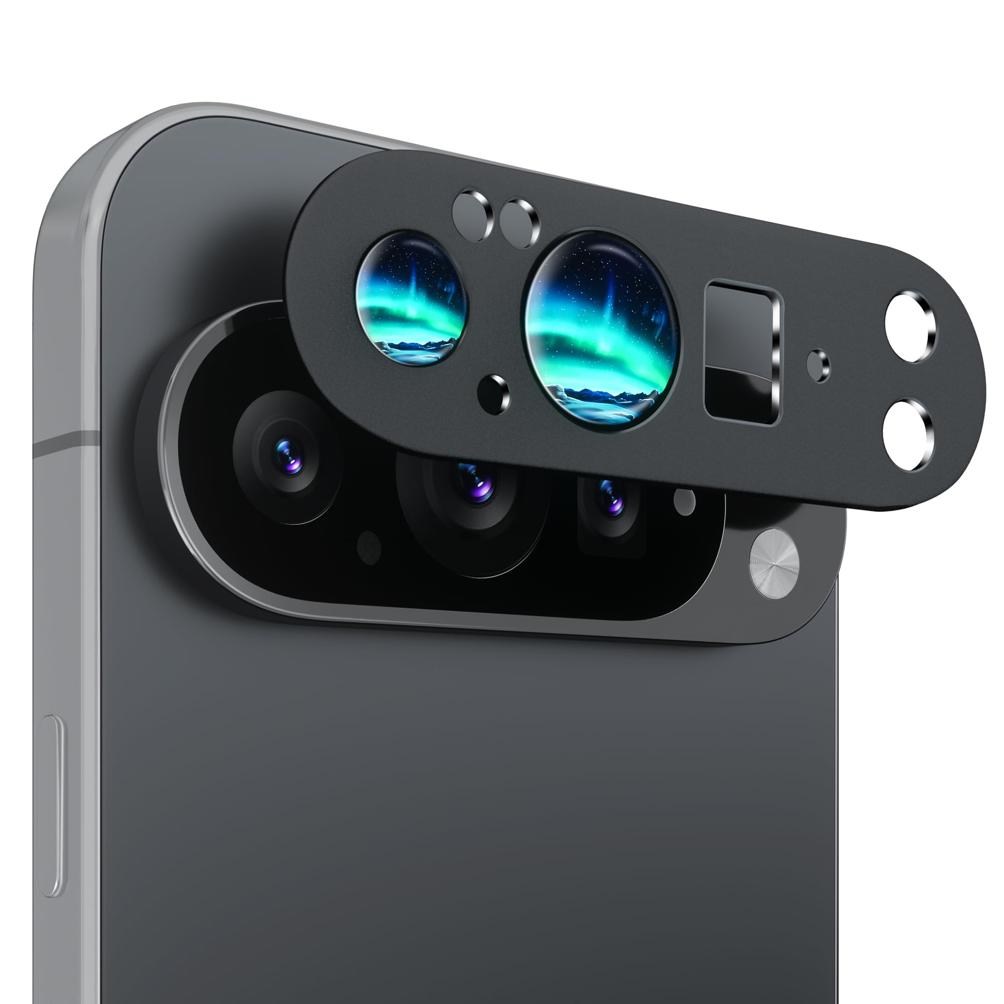 Canler for Google Pixel 10 Pro XL カメラレンズカバー 強化ガラス レンズ保護フィルム ピクセル10プロXL 用 アルミフレーム付き 高透 耐衝撃 傷防止 ケース干渉なし 指紋防止 簡単貼付け レンズプロテクター Pixel10 ProXL ブラック