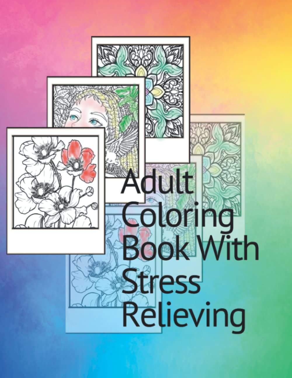 Adult Coloring Book With Stress Relieving