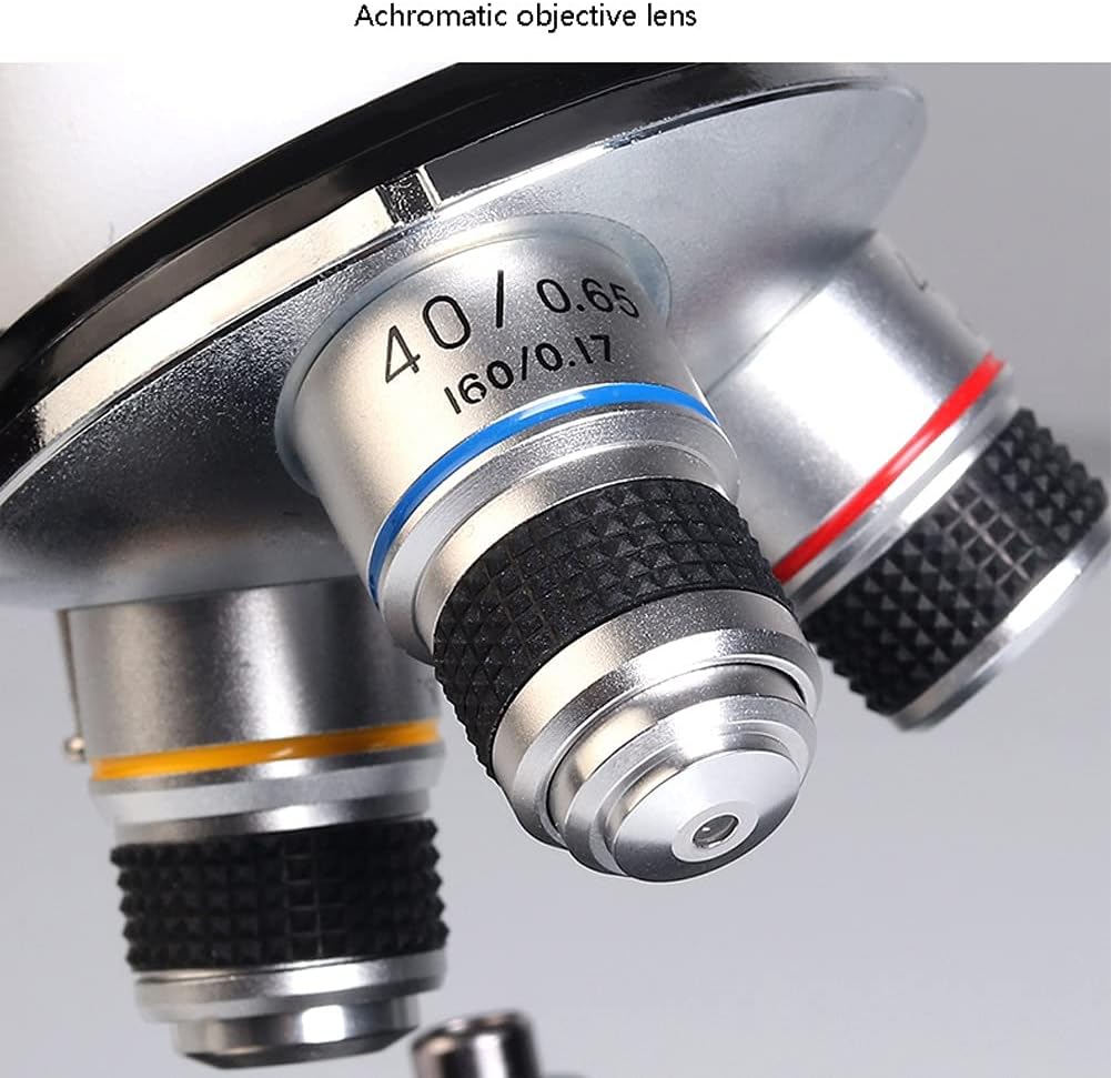 Microscope Magnifier Monocular Compound Microscope 6000x Magnification LED Illumination for Kids Adults Students Science Kit