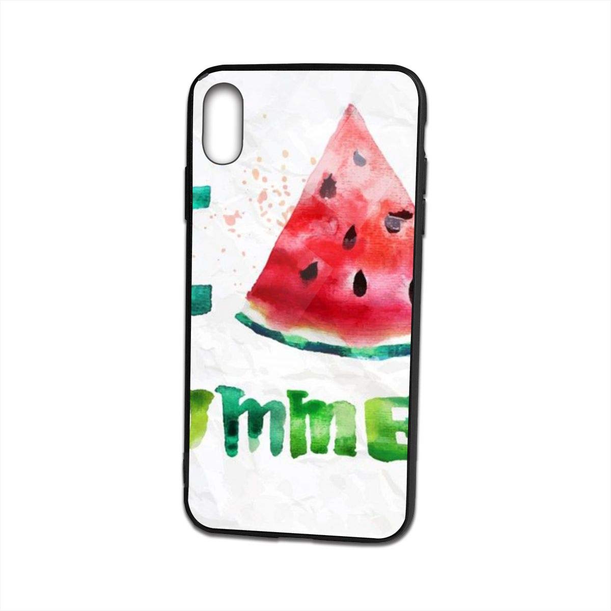 Custodia sottile e trasparente in morbido TPU ad acquerello per iPhone Xs Max, cover morbida flessibile compatibile per Xs Max da 6,5 pollici (versione 2018)