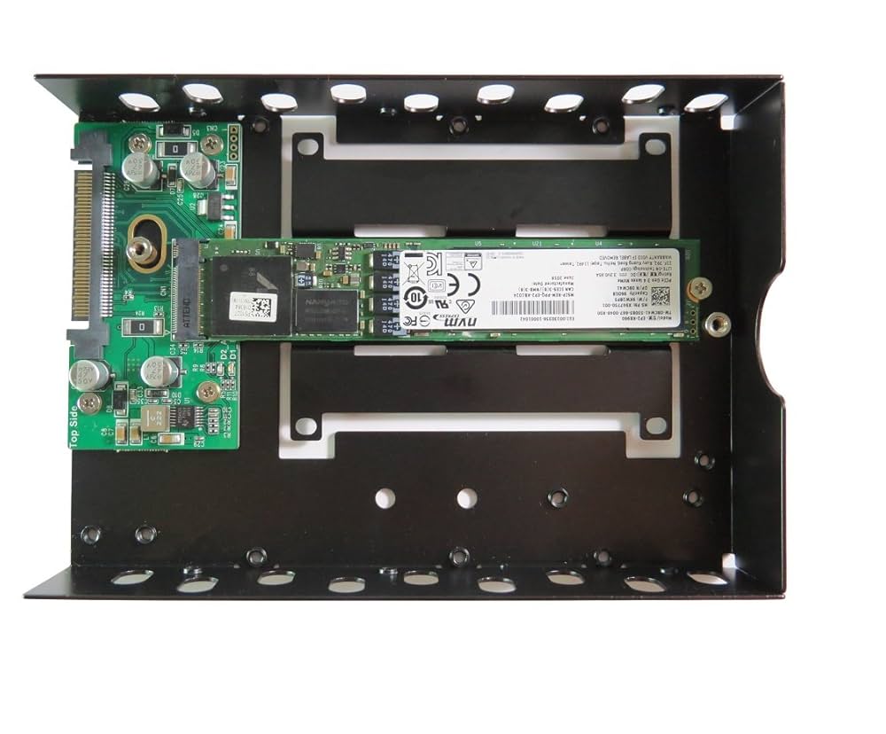 Amazon | 3.5インチ U.2オス→M.2 & M.3 SSDキャディ、12V&3.3V