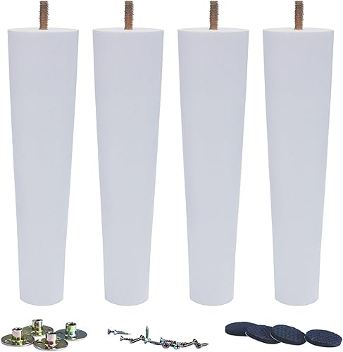 Miniatura 10 de WEICHUAN Sofá redondo negro de madera maciza, sofá otomano, sofá biplaza otomana, tocador, muebles, patas de muebles de madera de repuesto (10