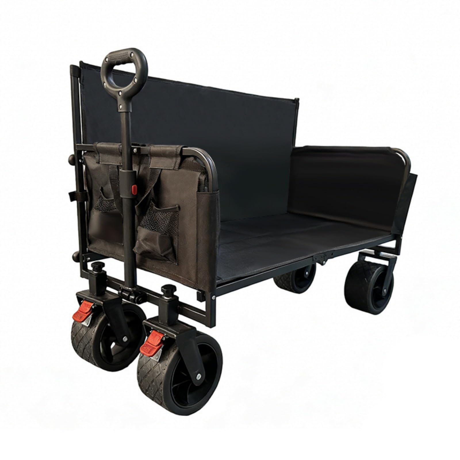 Carrello da Picnic Versatile, Modello Divano Nero con Fodera Standard, capacità di Carico 200 kg