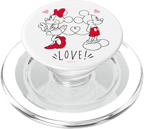 Disney Mickey y Minnie Love Hearts PopSockets MagSafe PopGrip para iPhone