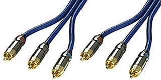 Lindy 37535 15m 75 Ohm Component Video Cable, Premium Gold