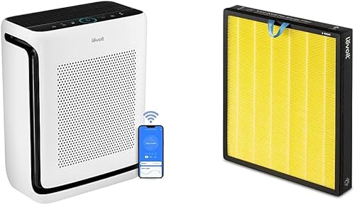 LEVOIT Purificadores de aire para habitación grande del hogar de hasta 1900 pies cuadrados en 1 hora con filtros lavables y reemplazo del
