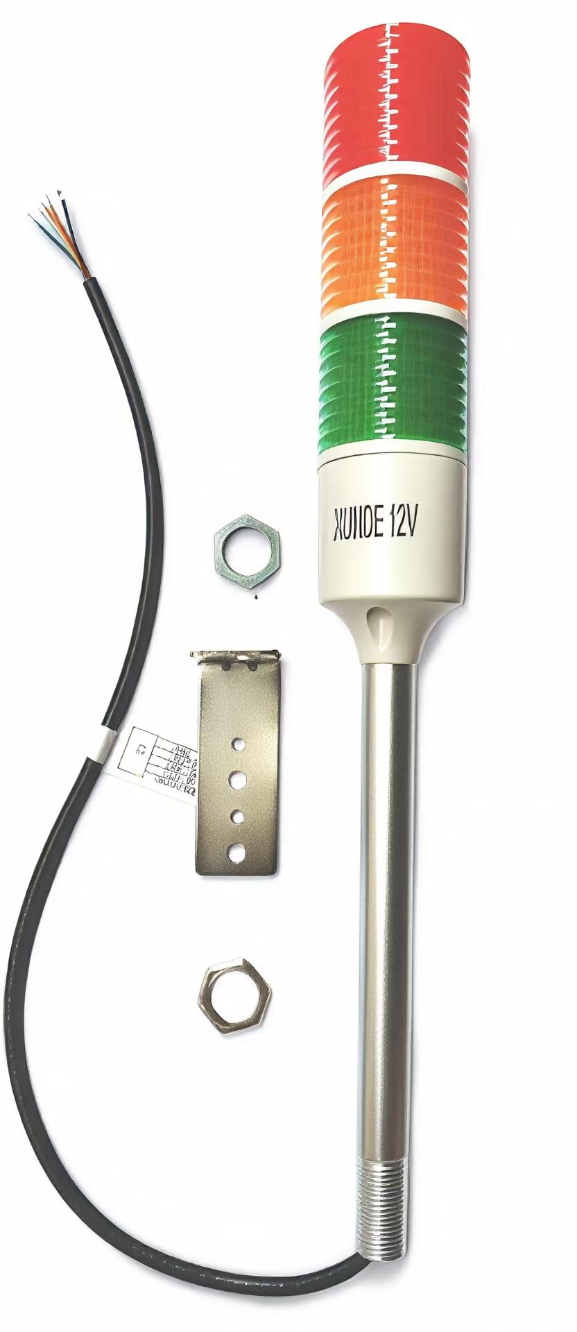 12V DC LED-Warnleuchten Mehrschichtige industrielle Signalleuchten Alarmleuchten Maschinenausrüstung Anzeigeleuchten (3-Lagen)