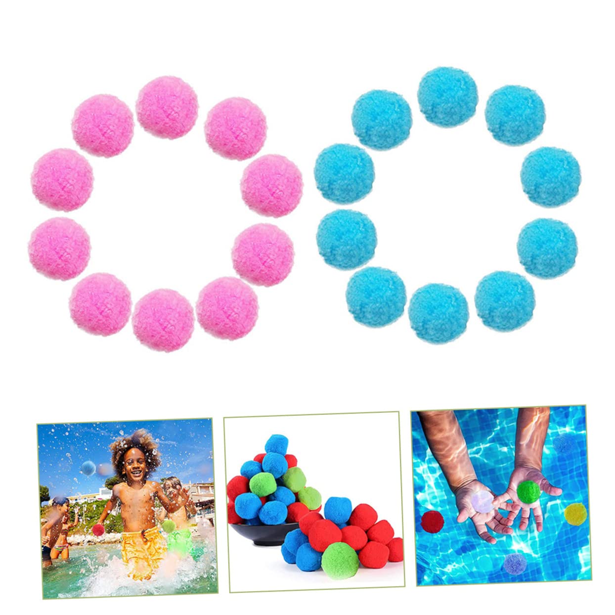 KESYOO 20pcs Pool Balls Outdoor for Summer Fun for Boys for Pool Parties Beach Games and Family Gatherings