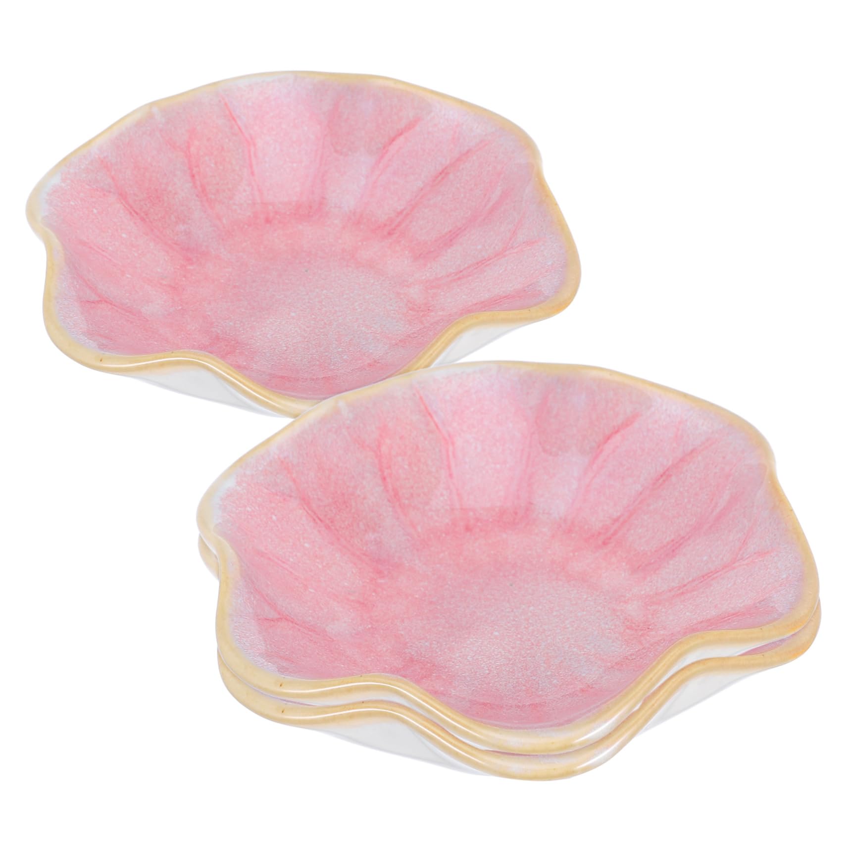 CIYODO Ceramic Snack Plate Set 3pcs Small Dipping Bowl Versatile Sauce Plate for Snacks Salads Condiments