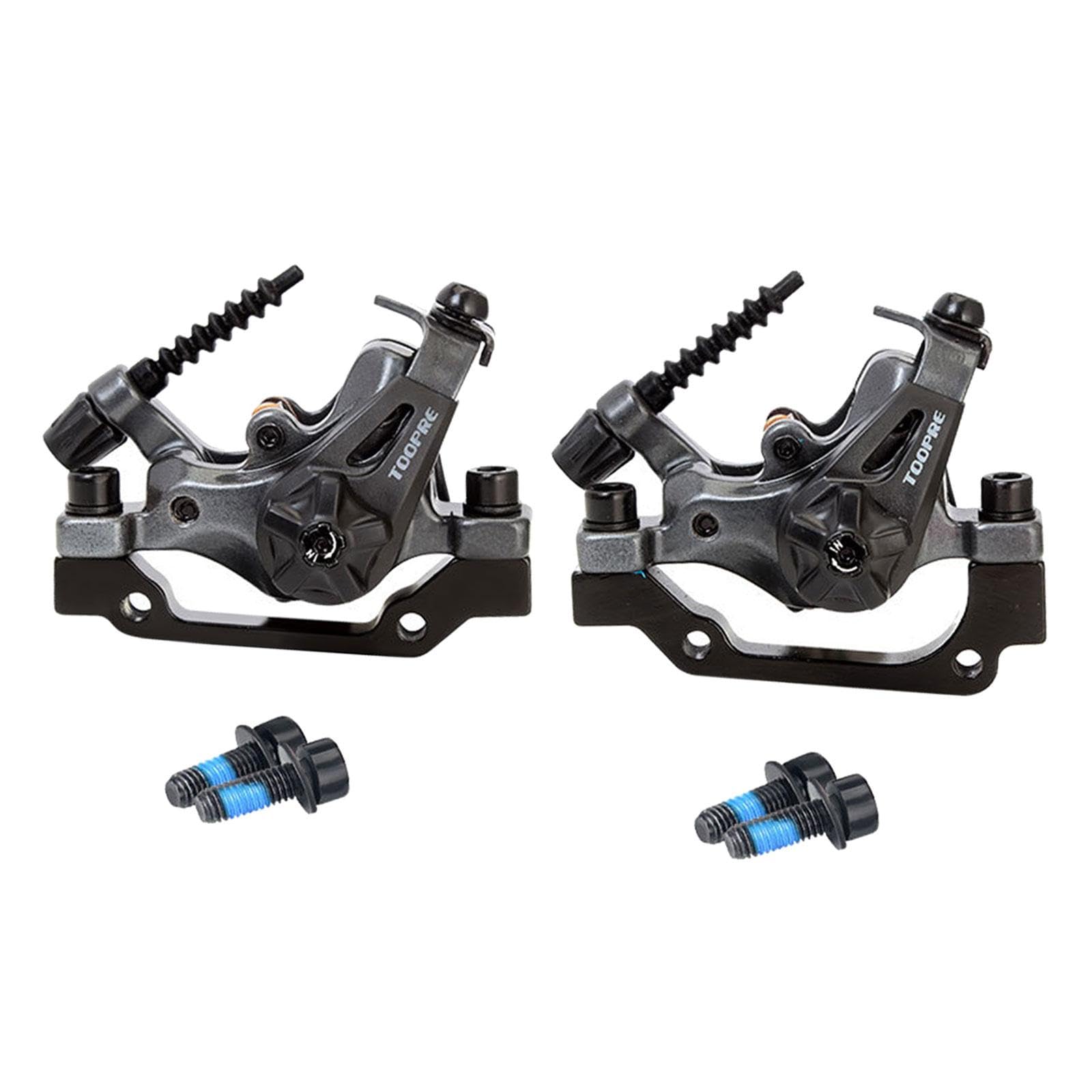 Homyl 2 Stück Fahrrad Scheibenbremse Mountainbike Mechanische Bremssattel Doppelt Kolben Bremszubehör Aluminium Ersatz für Straßenrad Reparatur Fahrradpfleg