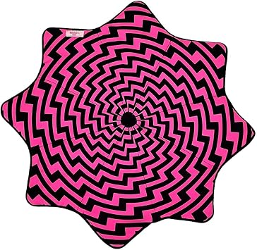 Mougee "Intra Mini Flow Star - Internal Webbing - 20" Diameter - Durable and Vibrant Patterns Shocking Pink