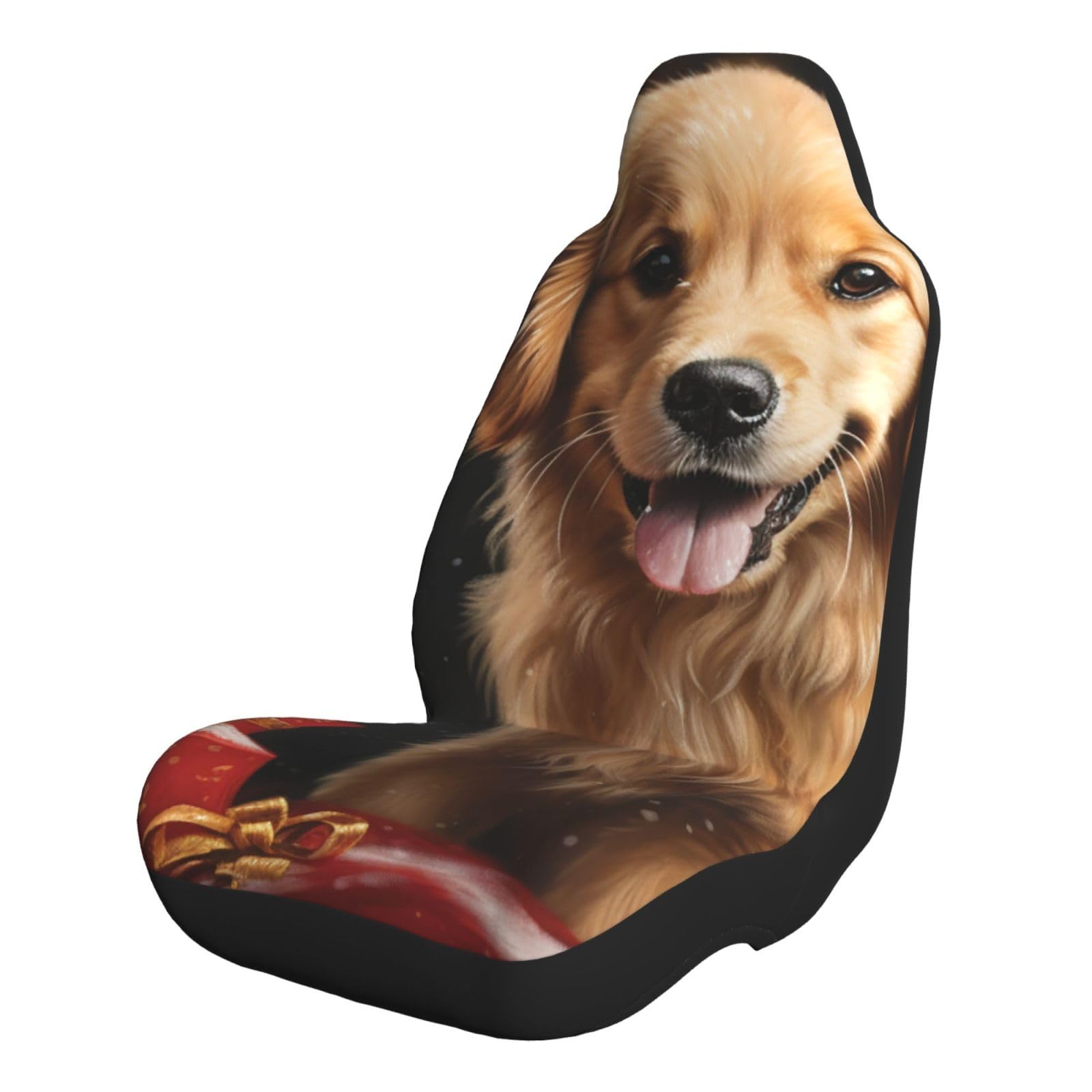 Golden Retriever pokrowce na siedzenia samochodowe, uniwersalne ochraniacze na siedzenia samochodowe, z elastycznym paskiem, akcesoria samochodowe, zestaw 2 szt., 2 szt