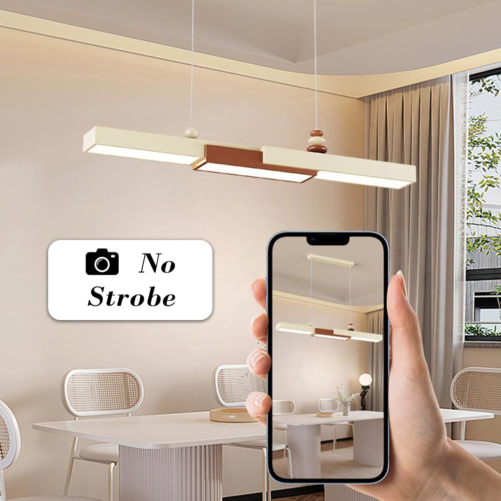 Lampa wisząca z długą listwą, biała metalowa lampa wisząca z akrylowym kloszem, ultracienkie lampy wiszące do jadalni, nowoczesna lampa LED Chaner - 27 W, minimalistyczne lampy sufitowe LWX