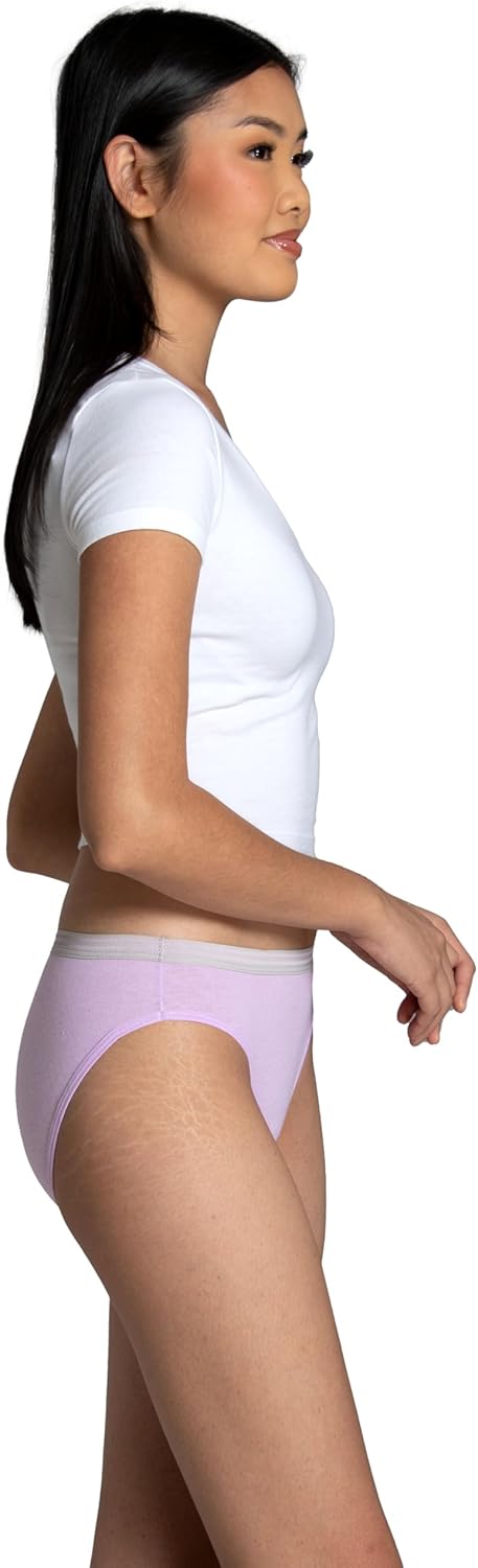 Fruit of the Loom womens Eversoft Cotton Underwear Multipacks, Tag Free & Breathable, Available in Plus Size - Image 4