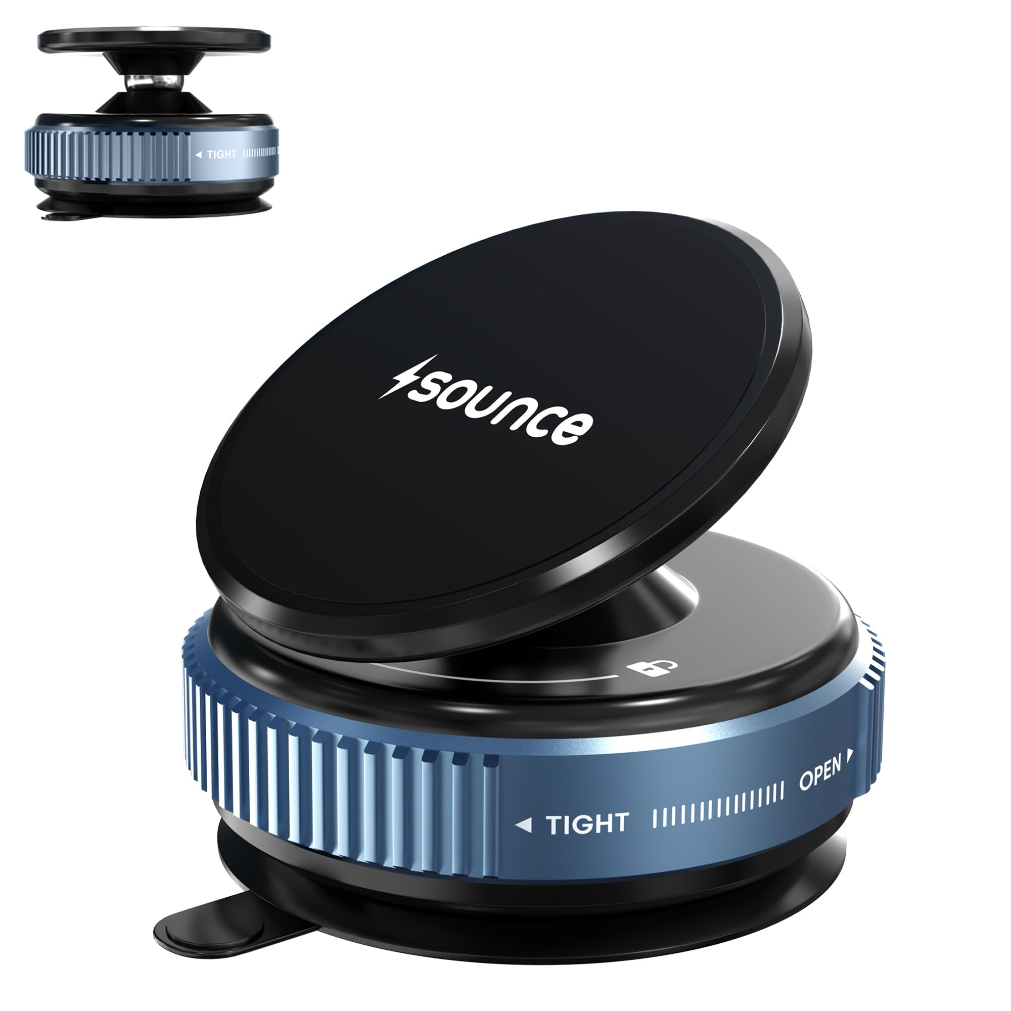 Sounce Smart Magnetic Suction Phone Holder with 360° Adjustable Angle, Strong Vacuum Grip for Car, Gym, Mirror & Makeup Use, Supports MagSafe iPhone and Android Devices 2025-image-44