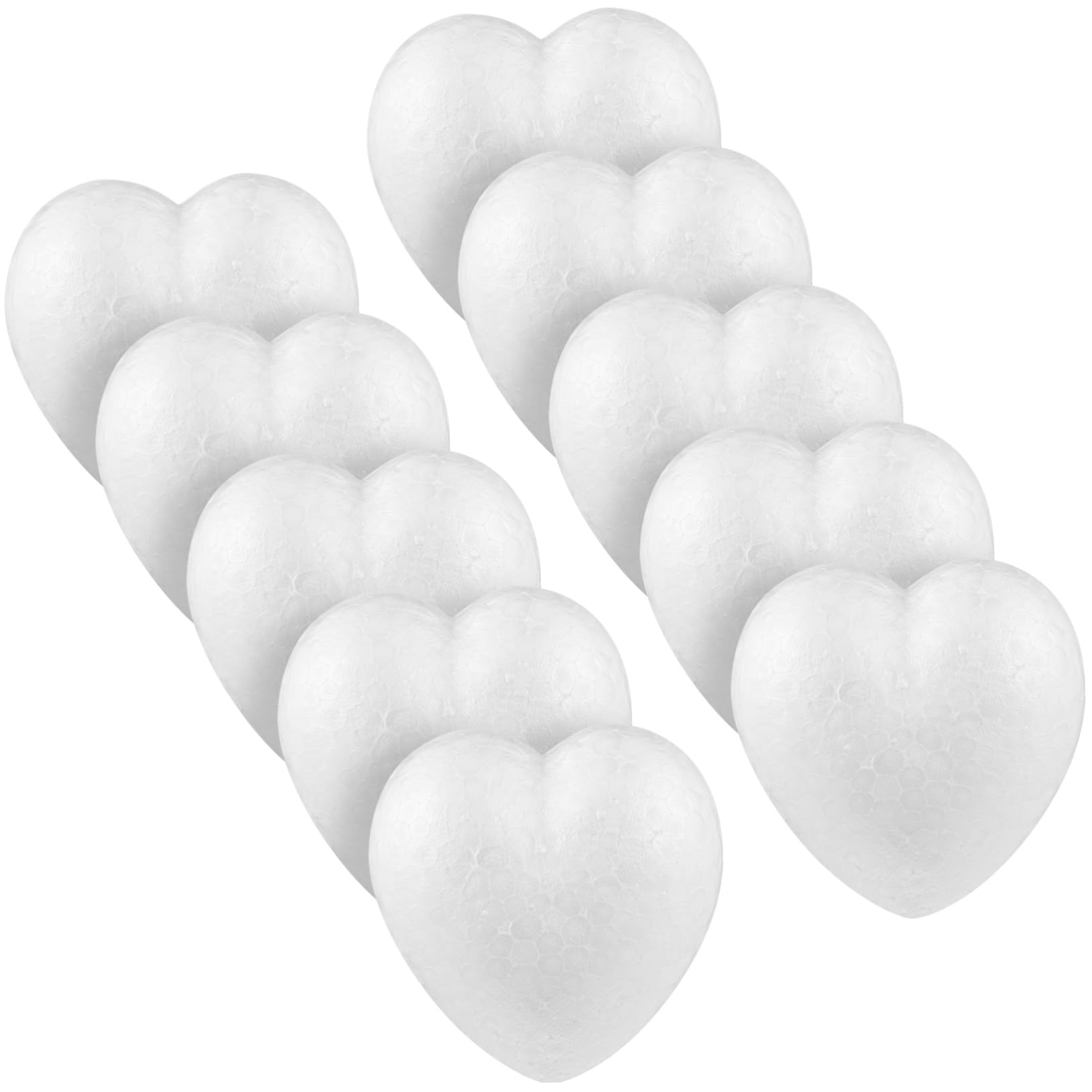 Mousses de cœur TOYANDONA 10 pièces 8,5 cm pour projets de bricolage