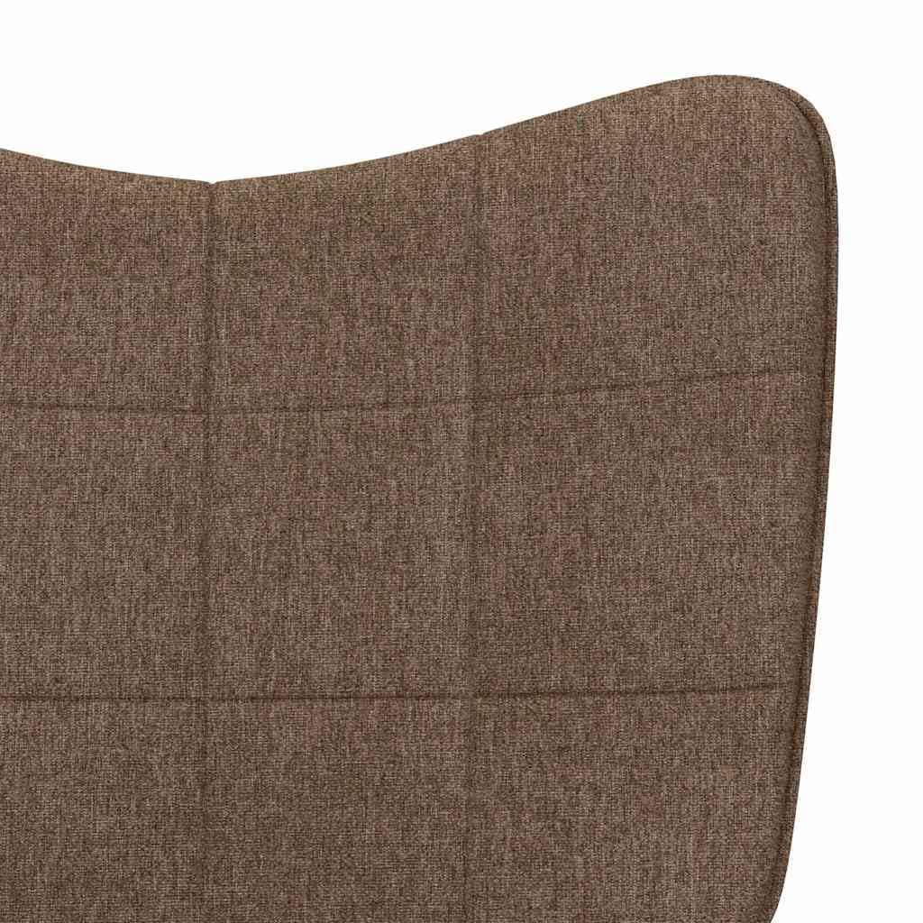 Sillón de relax de tela marrón, moderno sillón acento para salón y dormitorio, cómodo sillón de lectura con estructura de acero, cómodo sillón para relajarse