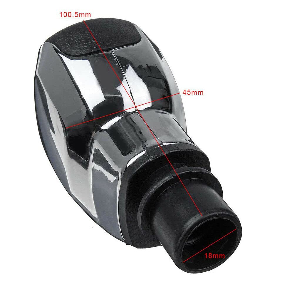 Pommeau Levier Vitesses Manuel Pour Peugeot 106 206 306 406 107 207 307 407 301 308 2008 3008 Pour Citroen C2 C3 C4 Pommeau Levier Vitesse MT En Alliage 5 Vitesses.(Chrome Black Font