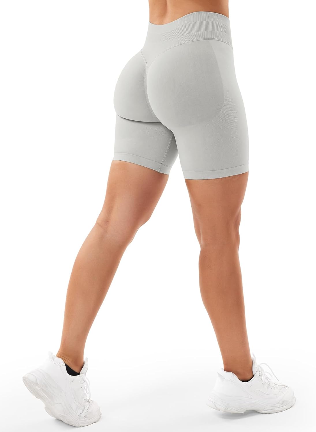 VOYJOY Women Workout Impact Shorts 2.5"/ 3.6"/ 4.5"/ 6" Scrunch Butt Lifting Gym Seamless Booty Biker Shorts - Image 5