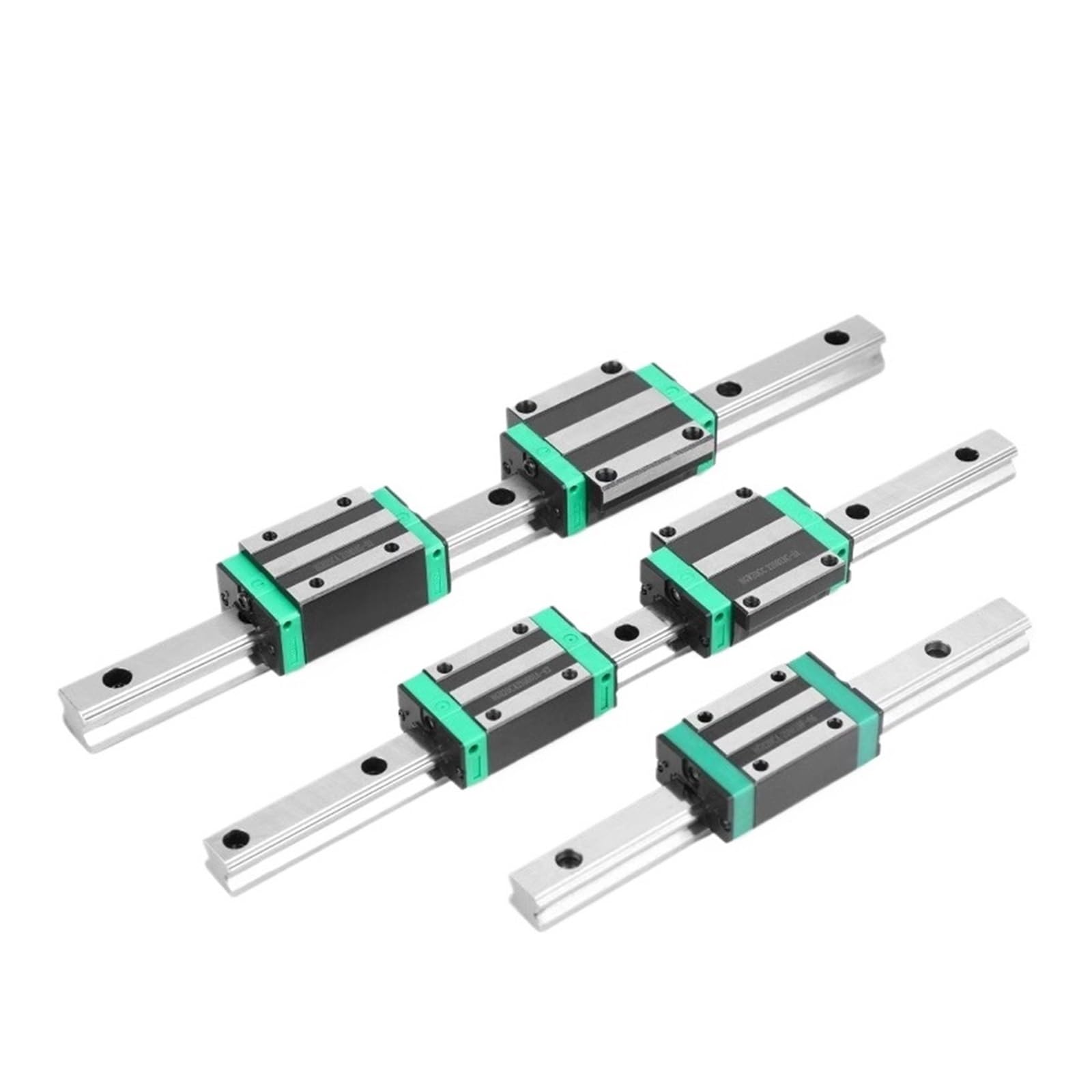 Linearführung, 10 Stück Linearführungen HG15 Vierkantführungsschiene HG15CA Schieber für DIY(HG15-0.1M)