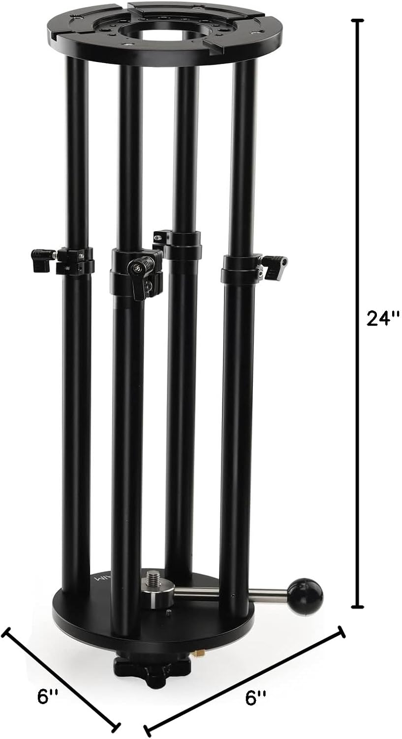 PROAIM Mitchell 13”-22” Telescopic Camera Height Riser for Mitchell Dollies/Mitchell Mount Gear. Quick Lock Mechanism. Payload up to 150kg / 330lb (MR-291-04)
