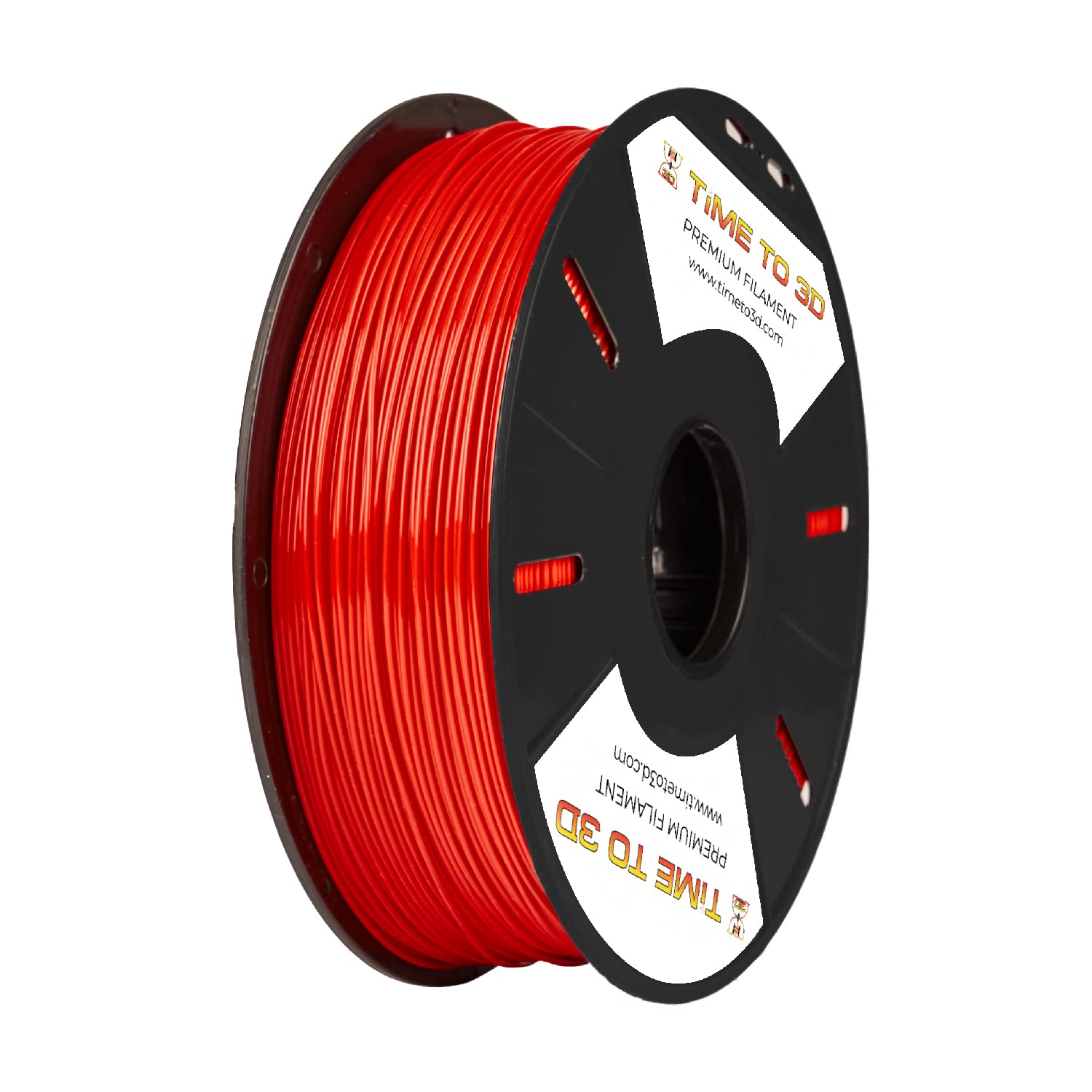 Time To 3D Red PLA+ 3D Printer Filament - 1.75mm, 1Kg Net Filament | Made in India | Dimensional Accuracy +/- 0.03 mm | Compatible with All FDM 3D Printers