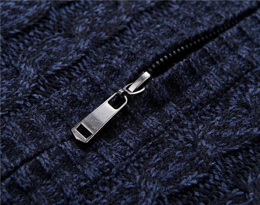 Men's Fleece Sweaters Male Cardigan Top Fall Winter Thick Warm Knitwear