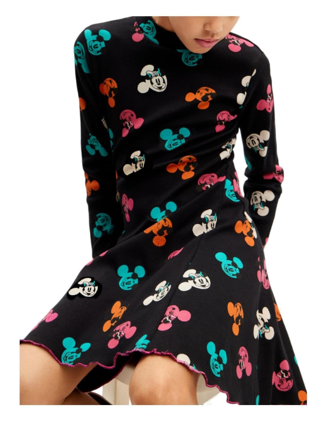 Desigual Girl Knit Dress Long Sleeve, Vestito Ragazze,