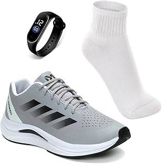 Tenis Masculino Esportivo Academia Caminhada Leve Confortavel + Relógio + Meia - Produto 10 mais recomendado com 0 estrelas