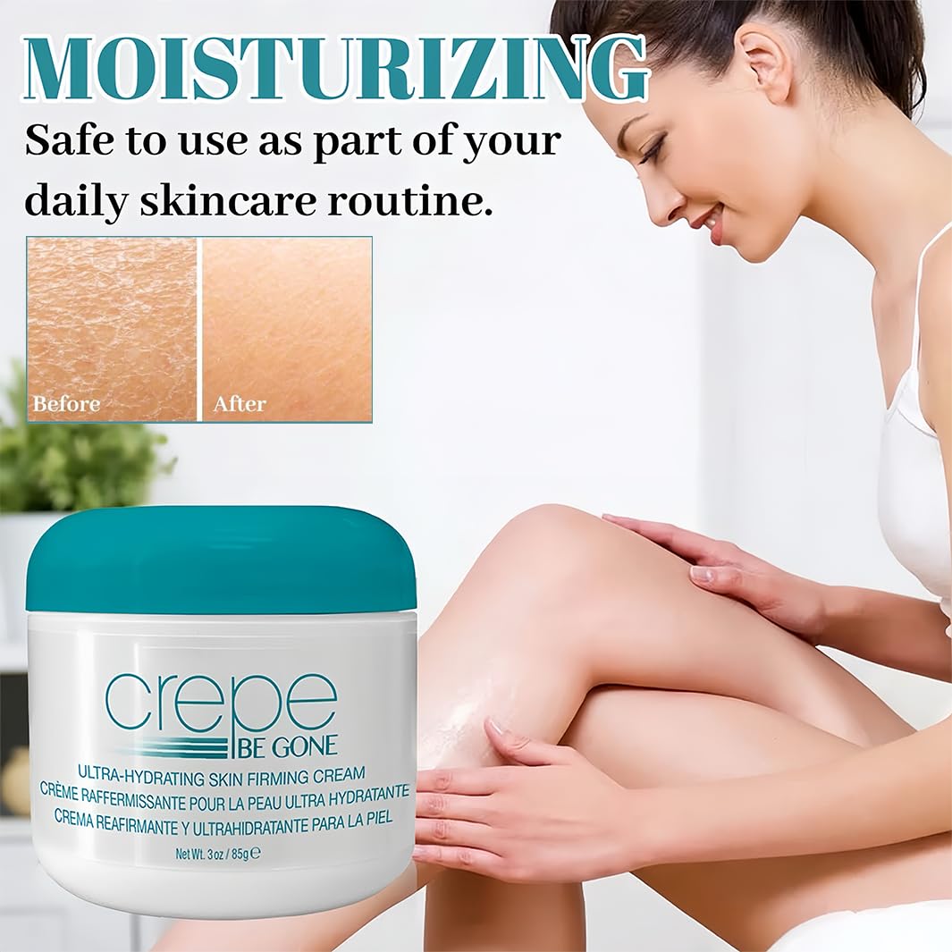 Crepe Be Gone Body Souffle, Ultra-Moisturizing Crepe Firming Cream-3oz, Neck Firming Cream for Chest Arms & Legs - Image 2
