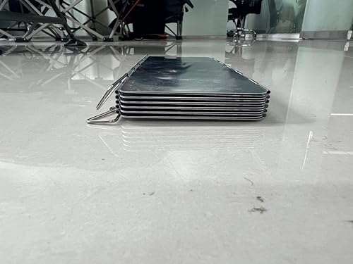 Miniatura 10 de Ohuhu - Parabrisas para estufa de campamento, pantalla de 81012 placas de aluminio plegable portátil para camping, parabrisas, pantalla de viento