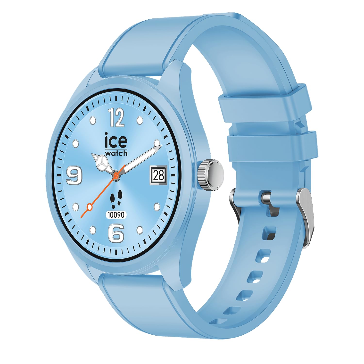 Ice-Watch - ICE smart forever Rose-gold Black - Smartwatch niebieski z silikonowym paskiem - 026220 (1.32 cala / 42mm)