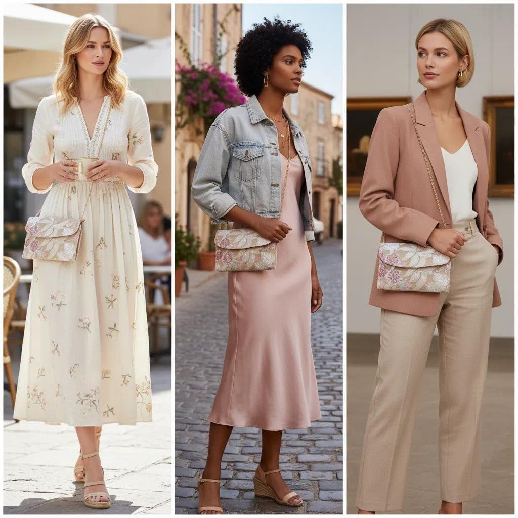 Envelope Package, Clutch Purses for Women, Sequin Embroidered Flowers Straw Bag, Bohemian Handmade Handbags, Beach Bag for Vacation, Travel, Banquet - Image 2