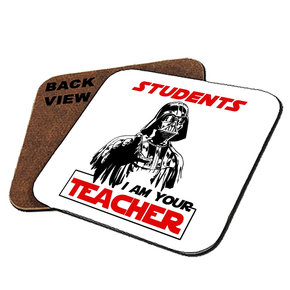 Getagift Square Shaped Coaster Teachers Idea Students I Am Your Teacher Thank You Gift, Appreciation, Retirement, Teachers Birthday Present Tableware, Coffee/Tea/Drink Coaster. (Square Shaped Coaster)
