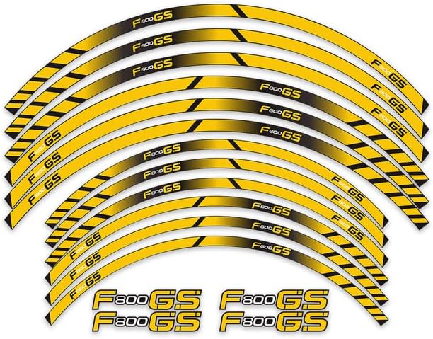 Motorcycle Rim Reflective Tape Sticker 17inch Wheel Stripes Decals Compatible with BMW F800GS F800 (D)