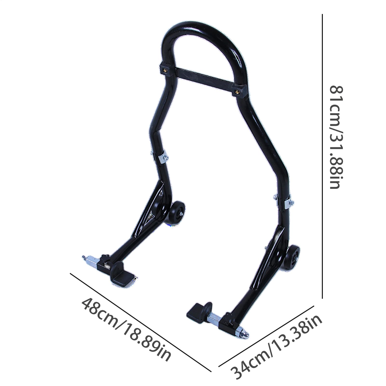 Caballete Trasero Motocicleta Elevador de Motocicleta Doble Rueda | Calzo para Rueda Delantera de Moto Soporte Rueda Moto Principiante Reparacion Mantenimiento Limpieza Cadena