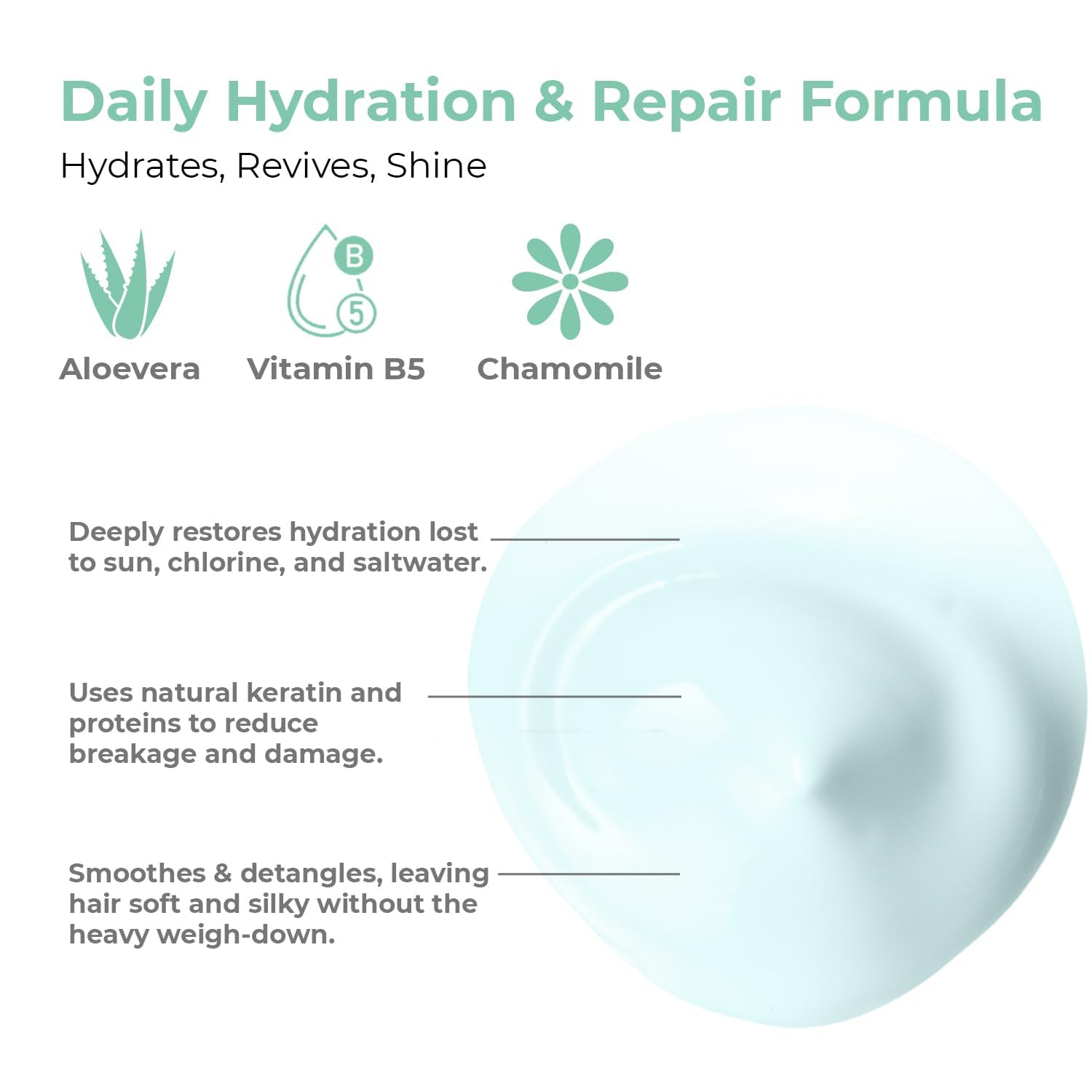 OLIOLI Hydrating Repair Conditioner 15.2oz | Moisture Recovery Conditioner with Keratin, Nourishing Oils & Plant-Based Proteins | Strengthening for Dry Hair & Damaged Hair - Image 4