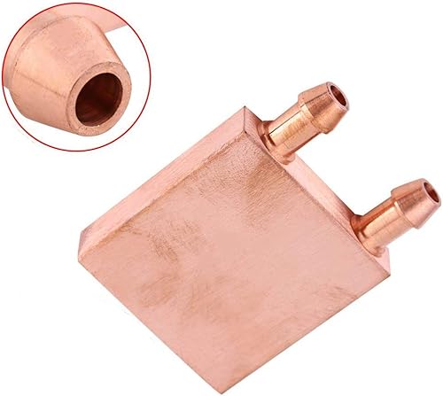 Miniatura 4 de Bloque de refrigeración por agua de cobre puro para computadora, intercambiador refrigerado por agua, cabezal endotérmico para enfriador de agua