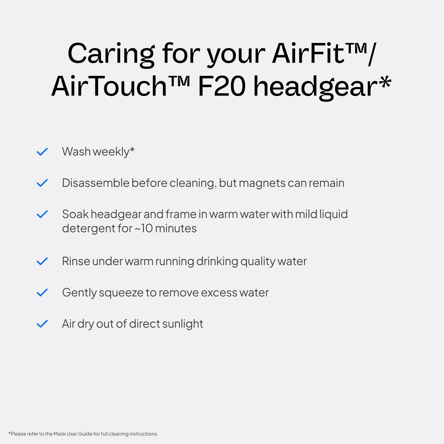 AirFit F20 Standard Headgear