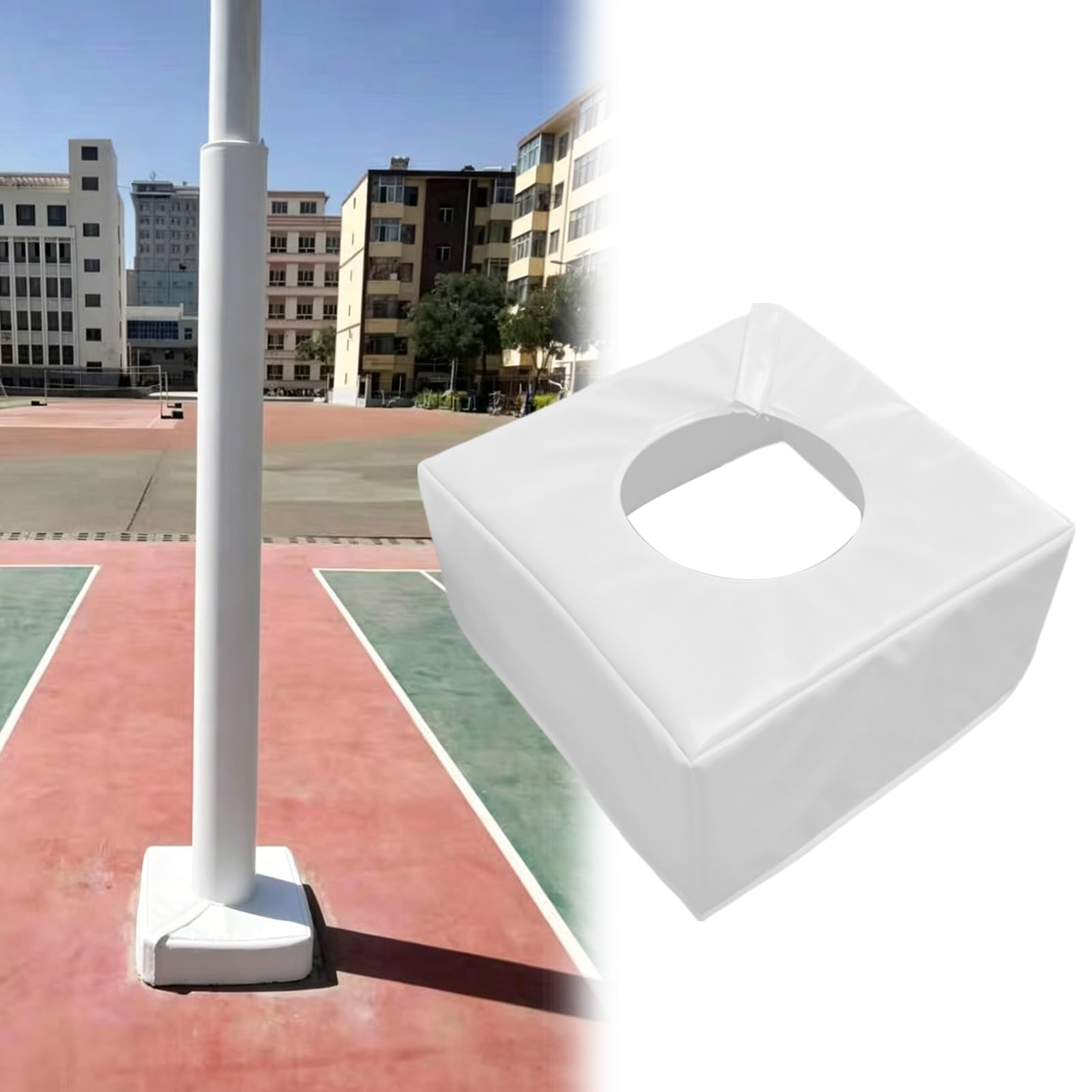 Tapis de poteau de basket-ball pour sécuriser le jardin et l'aire de jeux des enfants