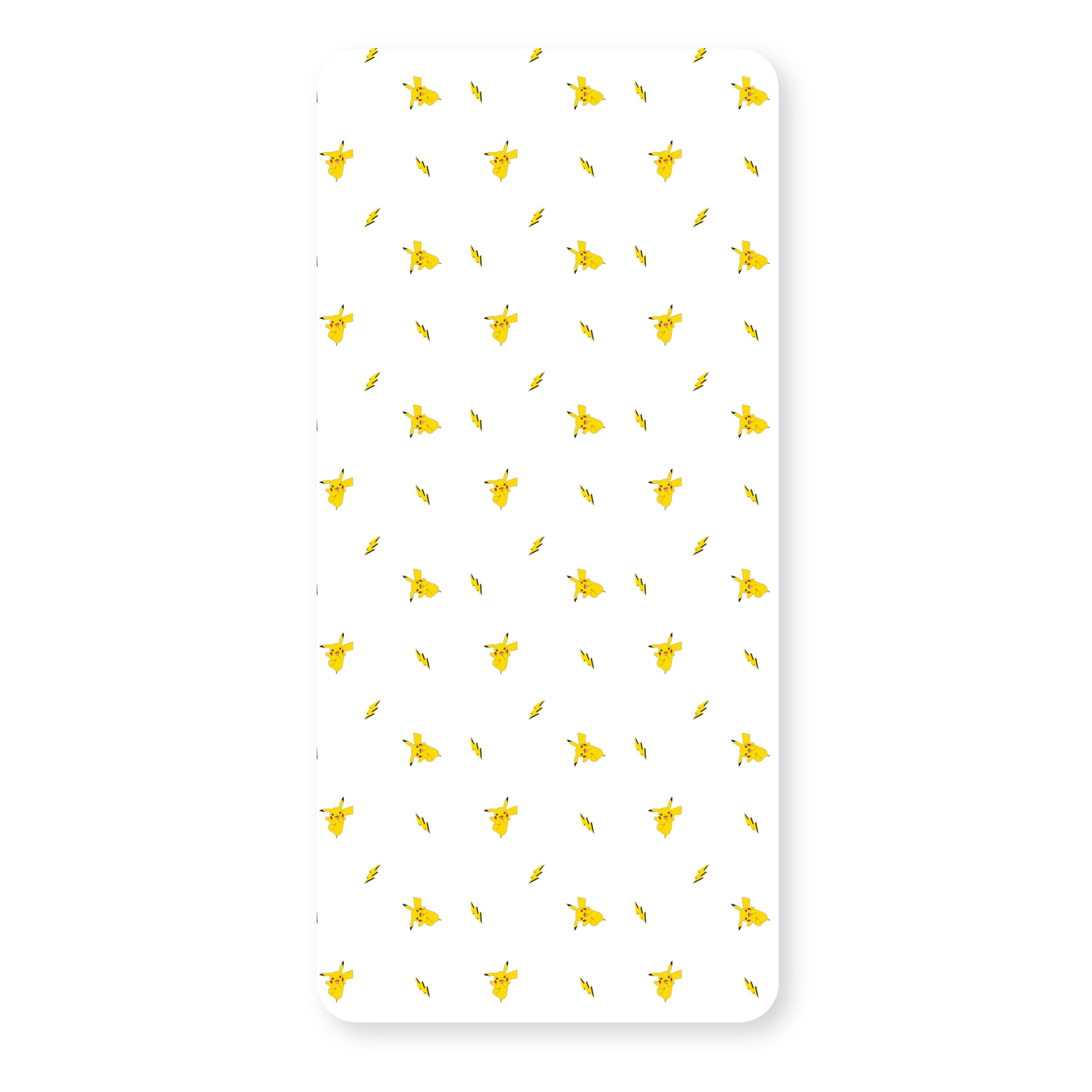 Pokemon Official Single Fitted Bedsheet | Shot Design | Pikachu Character Bedding | Designed for Single Beds | Soft Polyester with Elastic Edge | Perfect for Kids Bedroom