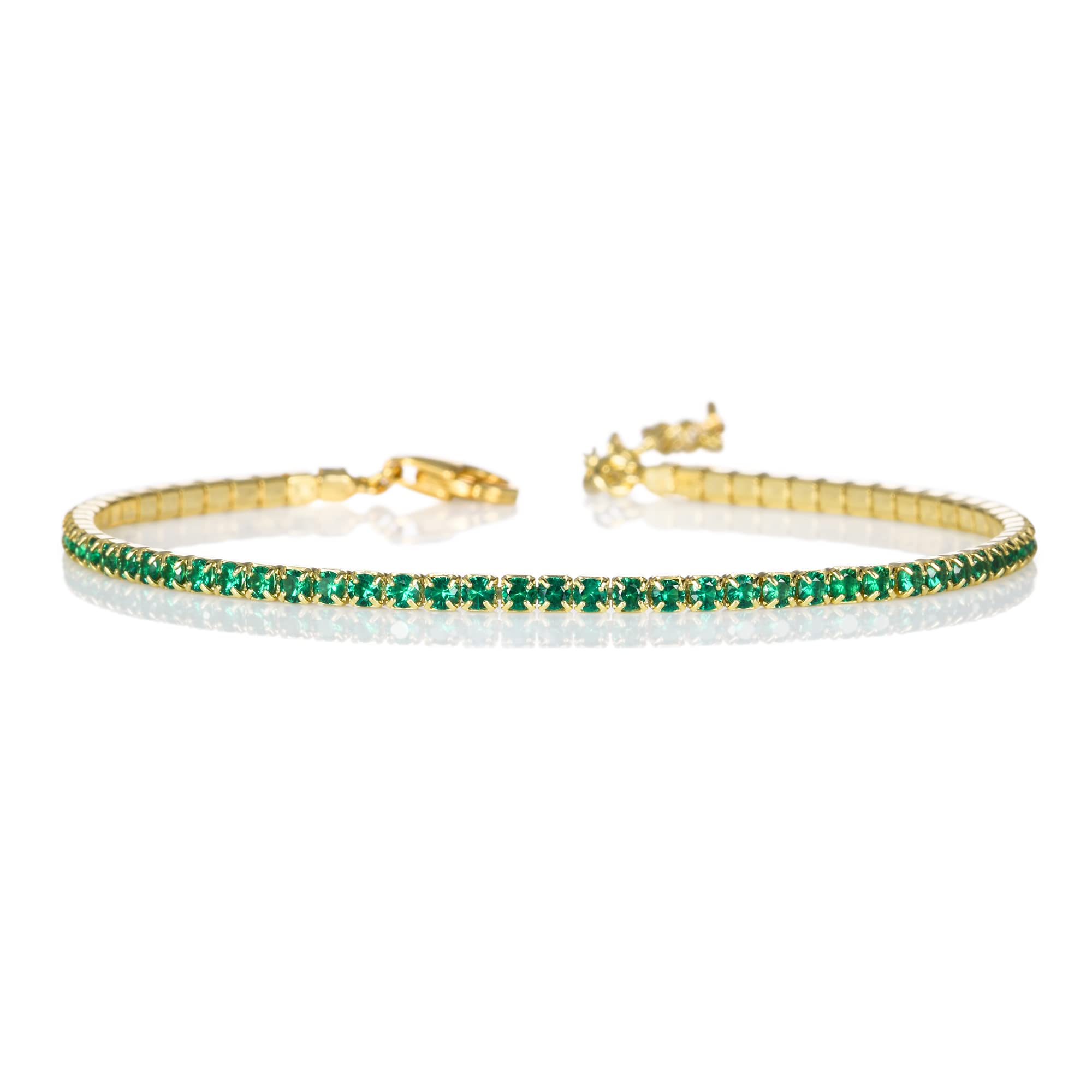 namana 925 Sterling Silber Tennis Armbänder für Frauen und Mädchen, zierliches Tennisarmband mit Zirkonia Steinen, Sterling Silber Schmuck-Geschenke für Damen