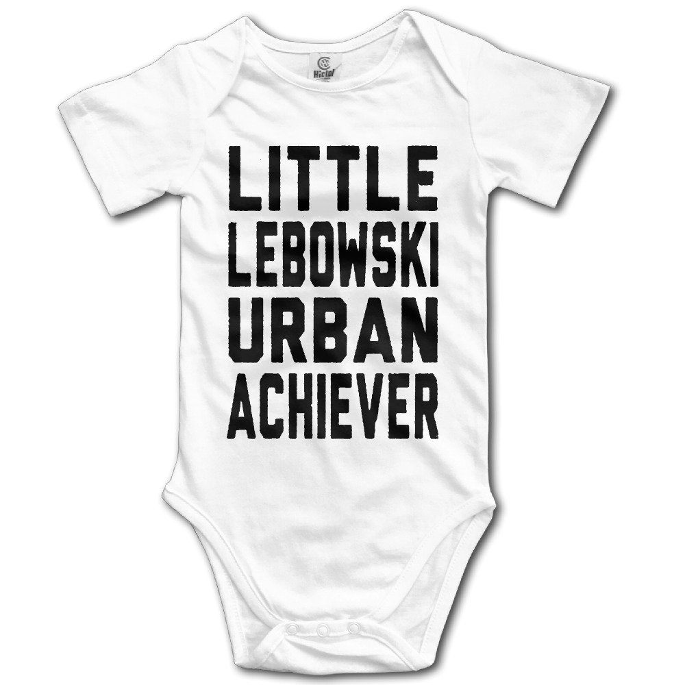 Little Lebowski Urban Achiever Unisex Boys Girls Sleepwear Romper Baby Onesie White